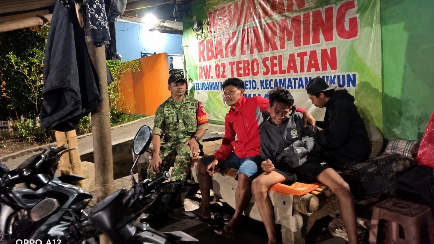 Babinsa Koramil 0833-04/Sukun Rangkul Pemuda Mulyorejo