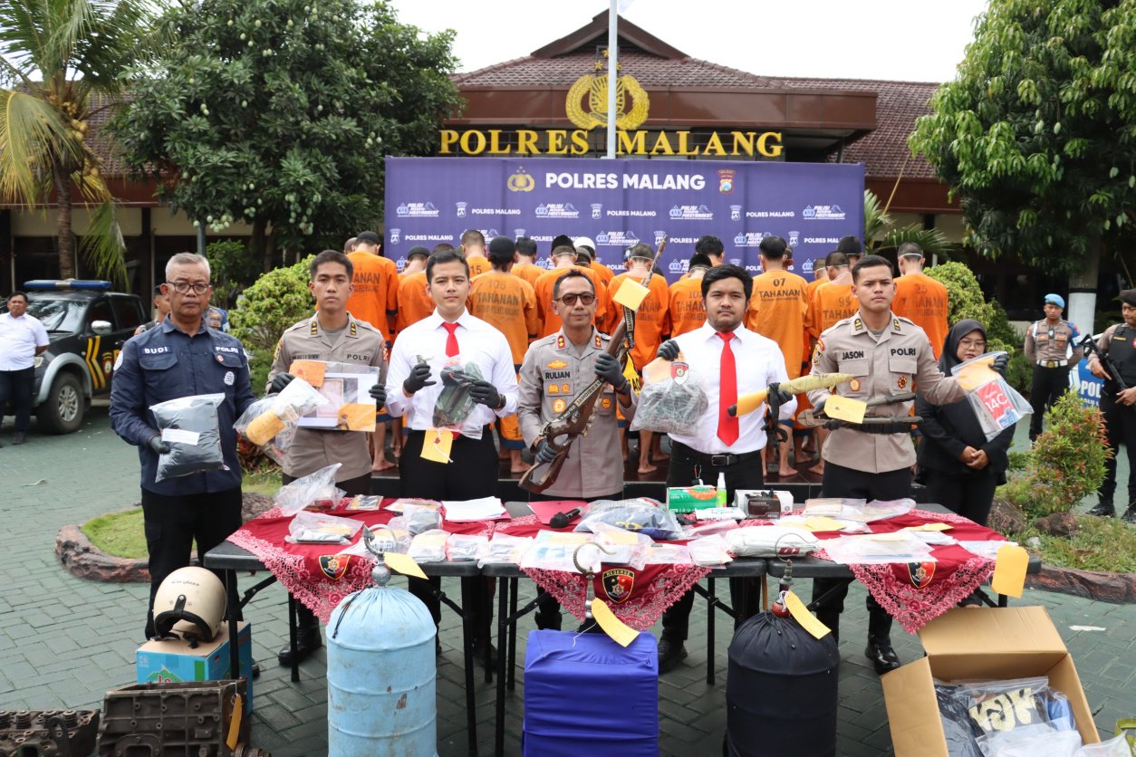 Polres Malang Ungkap 273 Kasus Sikat Semeru