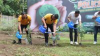 Polresta Malang Kota Tanam 200 Pohon di Sumber Juwet